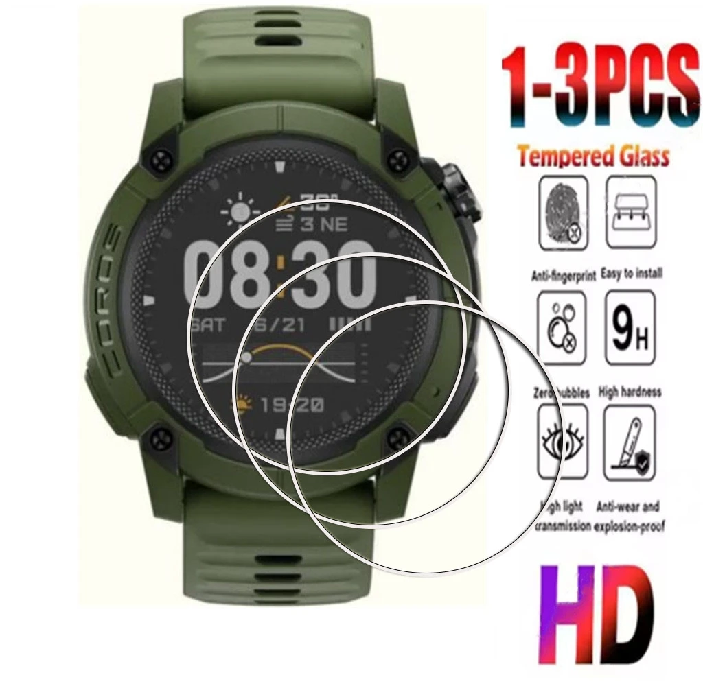 

1-3 шт. 9H HD закаленное стекло для Coros NOMAD Black Smartwatch GPS Watch, защитная пленка для экрана часов