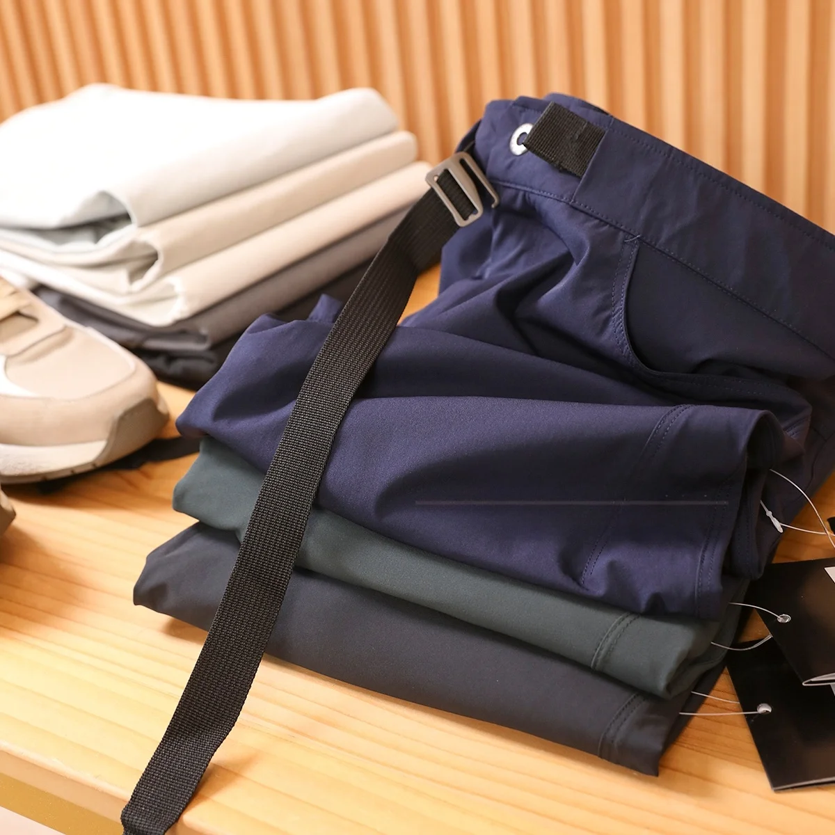 

GM Series Men's Outdoor Qui Dry Casual Pants 3D Stereo Tailoring Summer Faionable Urban Sle Straight Leg Long Trousers