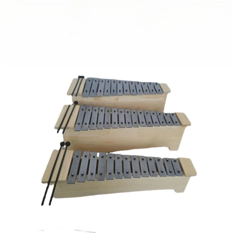Orff Instrument 12-Tone, 13-Tone, 15-Tone Aluminum Plate Xylophone, High Medium Low Pitch, Musical Education Toy