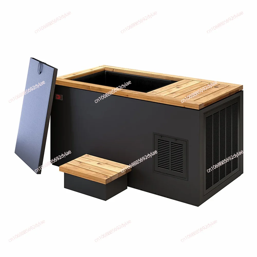 Portable Wooden Ice Bath Electric Large Machine Tub Ice Pool for Fitness Recovery