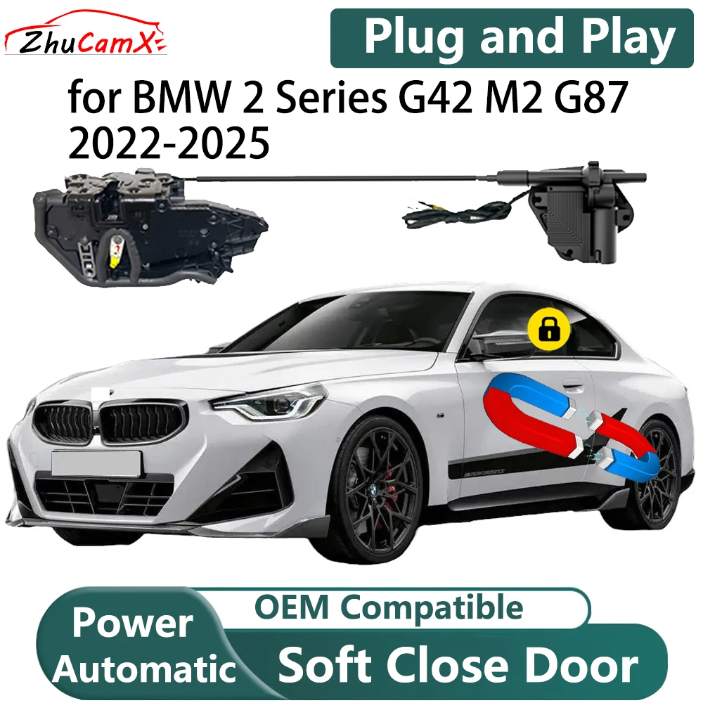 ZhuCamX لسيارات BMW 2 Series G42 M2 G87 2022-2025 نظام إغلاق مريح للباب الكهربائي الأوتوماتيكي #1