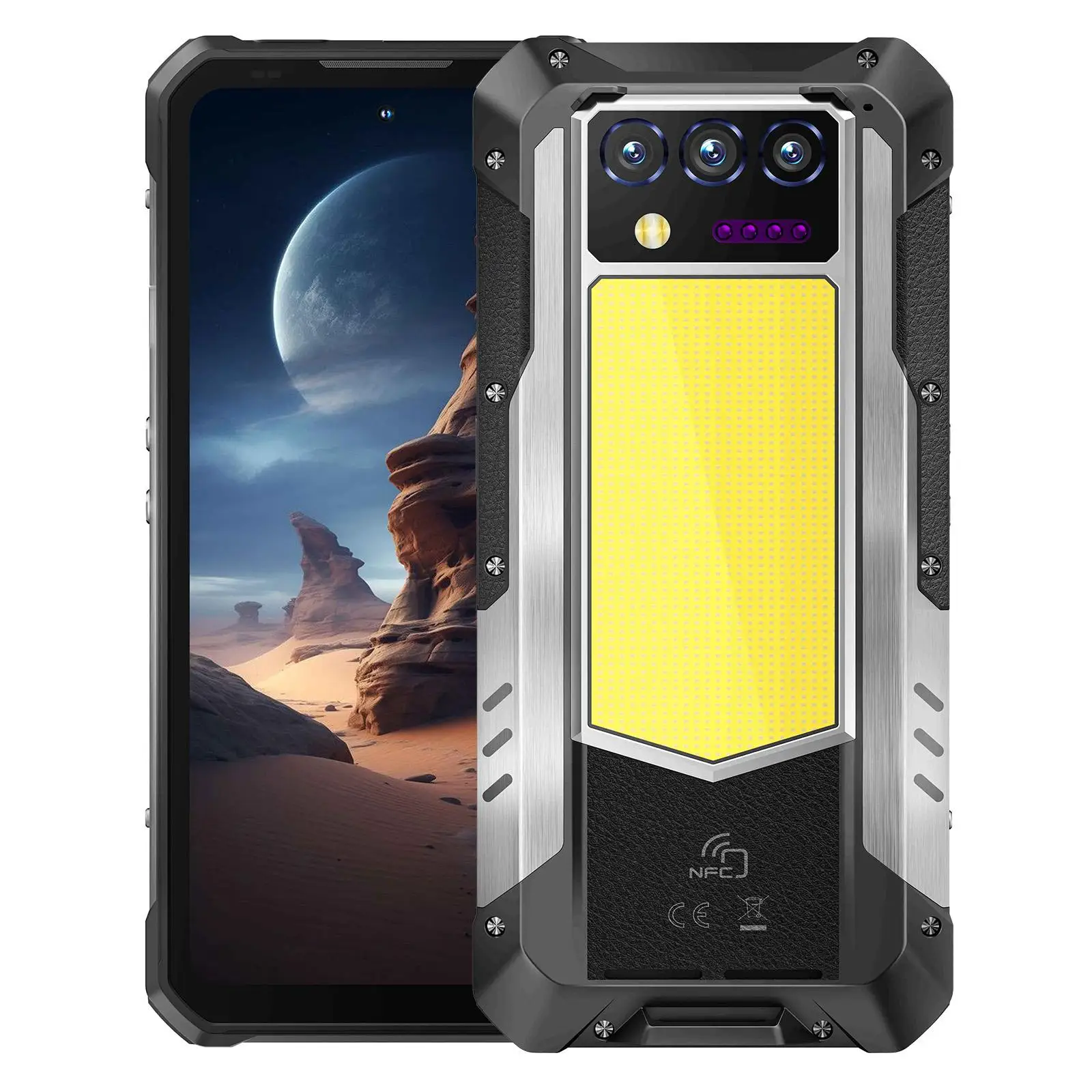 OUKITEL WP100 Titan 5G Rugged Smartphone 6.8'' 200MP Camera 36GB(12+24) Storage 512GB Memory 33000mAh Battery 66W Speed Android