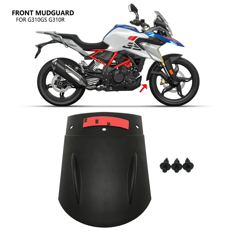 

For BMW G310GS G310R G 310 GS G310 R 2017-2023 2022 Motorcycle Fender Extender Protector Mud Splash Guard Cover Front Mudguard