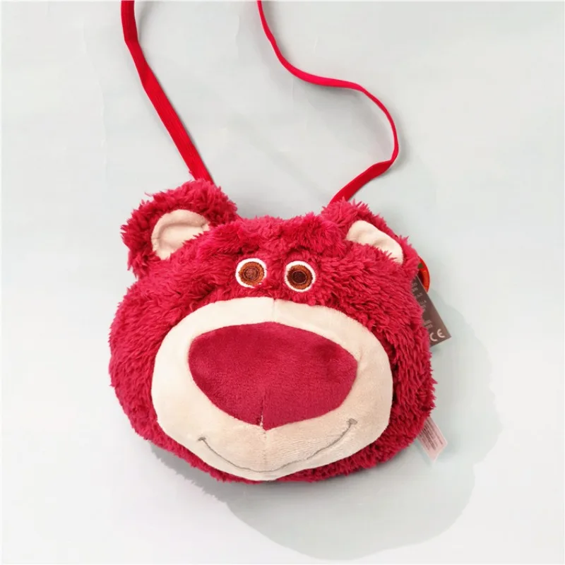 Disney Lotso Women's Shoulder Bag Cute Cartoon Crossbody Bag Kawaii Portable Lightweight Zipper Wallet