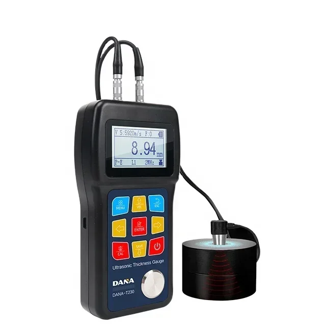 hot sale T230 Digital Ultrasonic Through Metal Coating PE EE Thickness Gauge Meter industrial metal detectors steel metal plasti