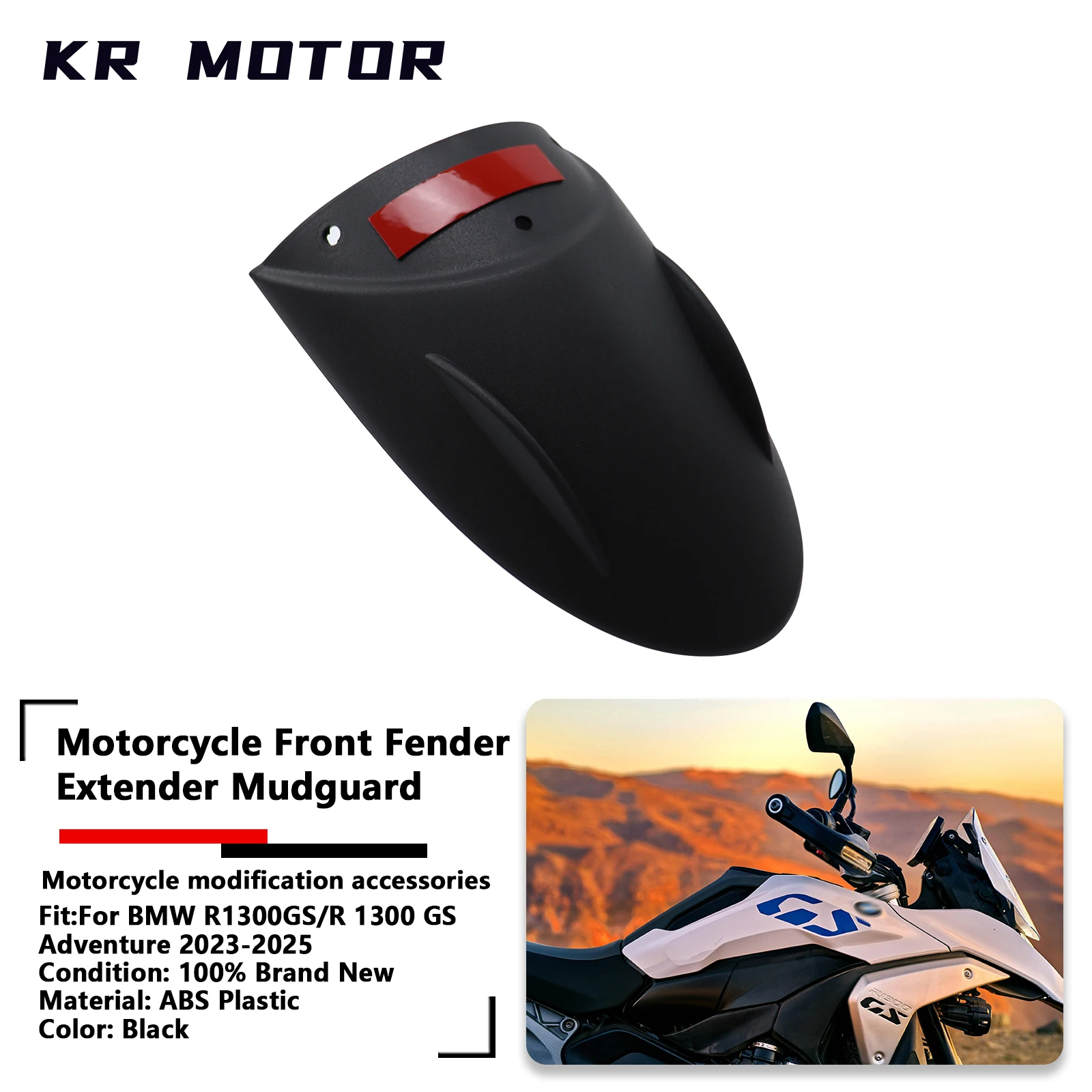 

For BMW R1300GS/R 1300 GS ADV Adventure R1300gs Adv 2023-2025 Motorcycle Front Fender Mudguard Extender Mudguard Accessories
