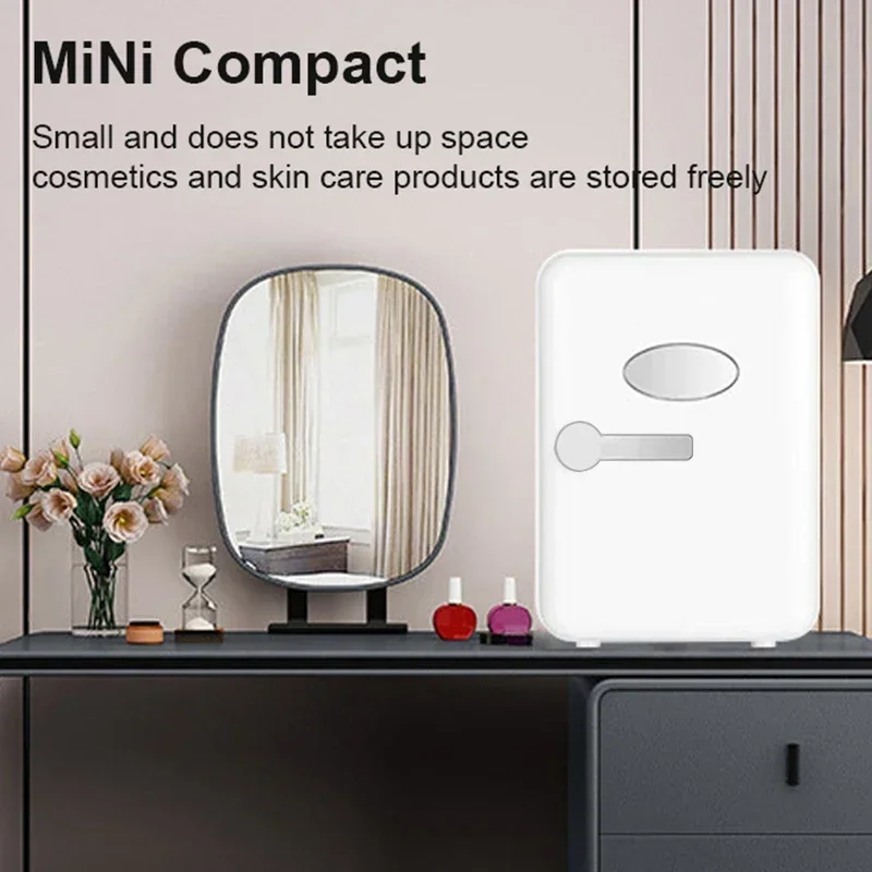 4L Mini Multifunction Refrigerator Cosmetics Mask Beverage Dormitory Refrigerators Cooler Warmer Beauty Fridge for Car Home