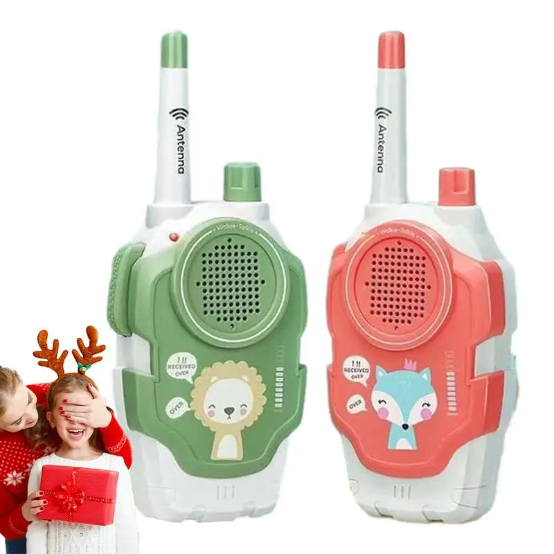 Walkie Talkies für Kinder Langstrecken-Wireless-Cartoon 2 stücke Kind Walky Talky tragbare Outdoor-Inter phone Spielzeug Handheld Mini-Mädchen