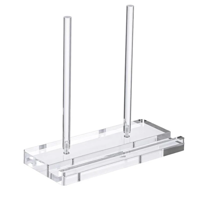 

Acrylic Storage Holder Practical Desk Stand For Albums Documents Books Movable Collection Book Rack