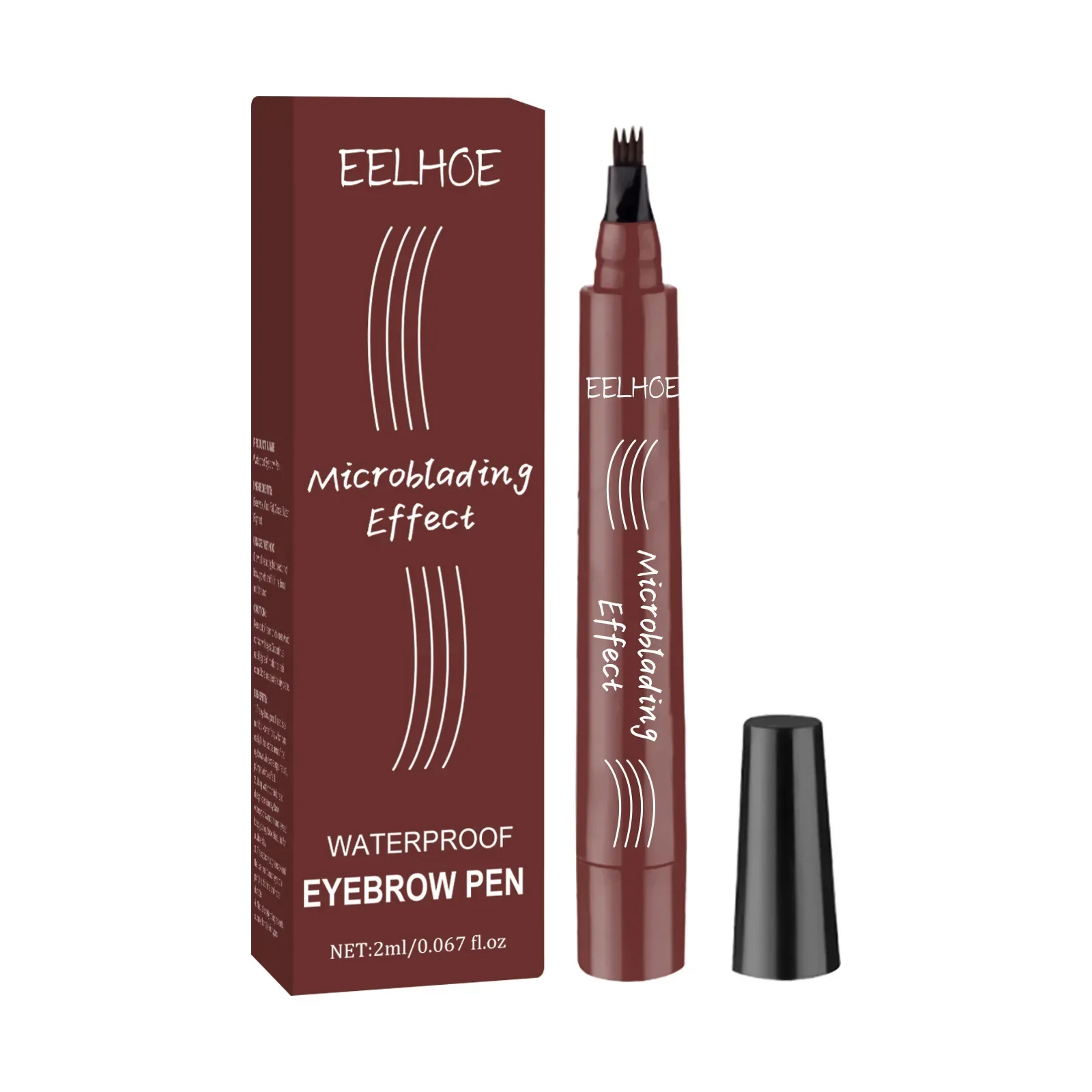 Eelhoe Four-Fork Water Eyebrow Pencil Long-Lasting Waterproof Sweat-Proof Not Smudge Four-Head Liquid Wild Eyebrow Pencil