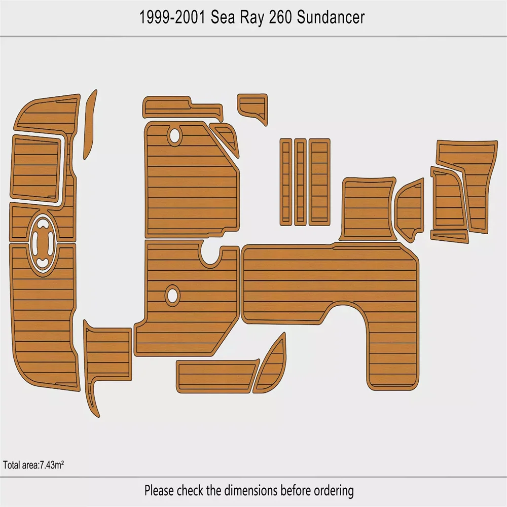 1999-2001 Sea Ray 260 Sundancer Cockpit Swim platform 1/4