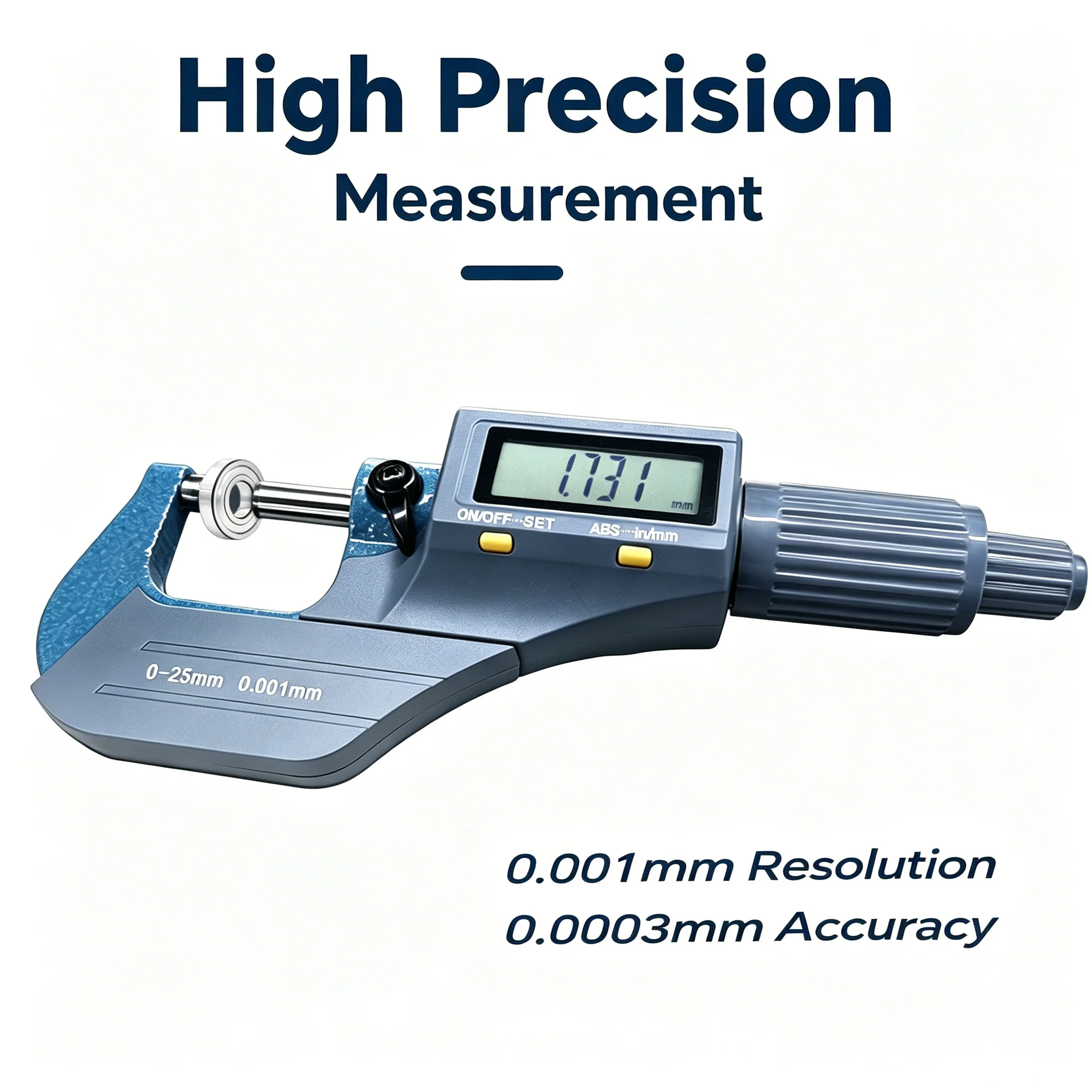 0-25mm Electronic Digital Micrometer With 0.001mm High Precision, Professional Digital Caliper Gauge For Precision Measurement