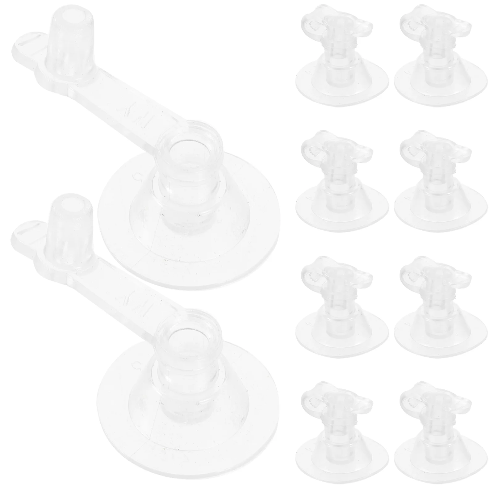 50 Pcs Inflatable Nozzle for Swimming Ring Plastic Air Foot Inflator Gas Pump Refill Adapters Inflating