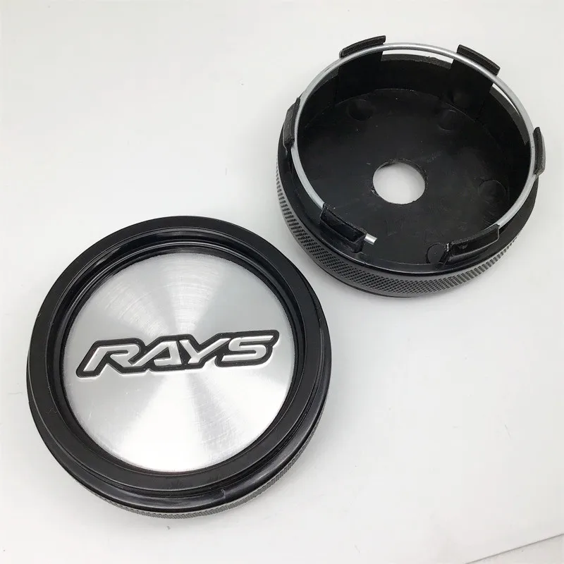 4pcs 66mm Rays VOLK CE28 TE37 RE30 TTA ZE40 Wheel Center Caps Hub Cover Emblem Badge Car Styling Accessories