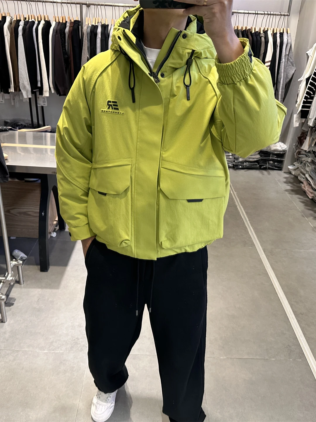 

Мужская зимняя утепленная куртка-пуховик с капюшоном для активного отдыха, ветрозащитная, повседневная, с наполнителем из полиэфирного волокна, на молнии