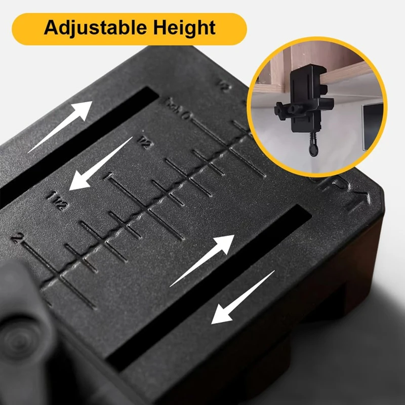 Adjustable Cabinet Door Installation Positioner, Cabinet Hardware Jig Tool, Cabinet Door Mount Locator 3Pcs