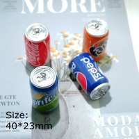 10pcs/Lot Big Drink Cans Charms For Bracelets Key Chain Earring Jewelry Making DIY Craft Pendants Handmade Dollhouse