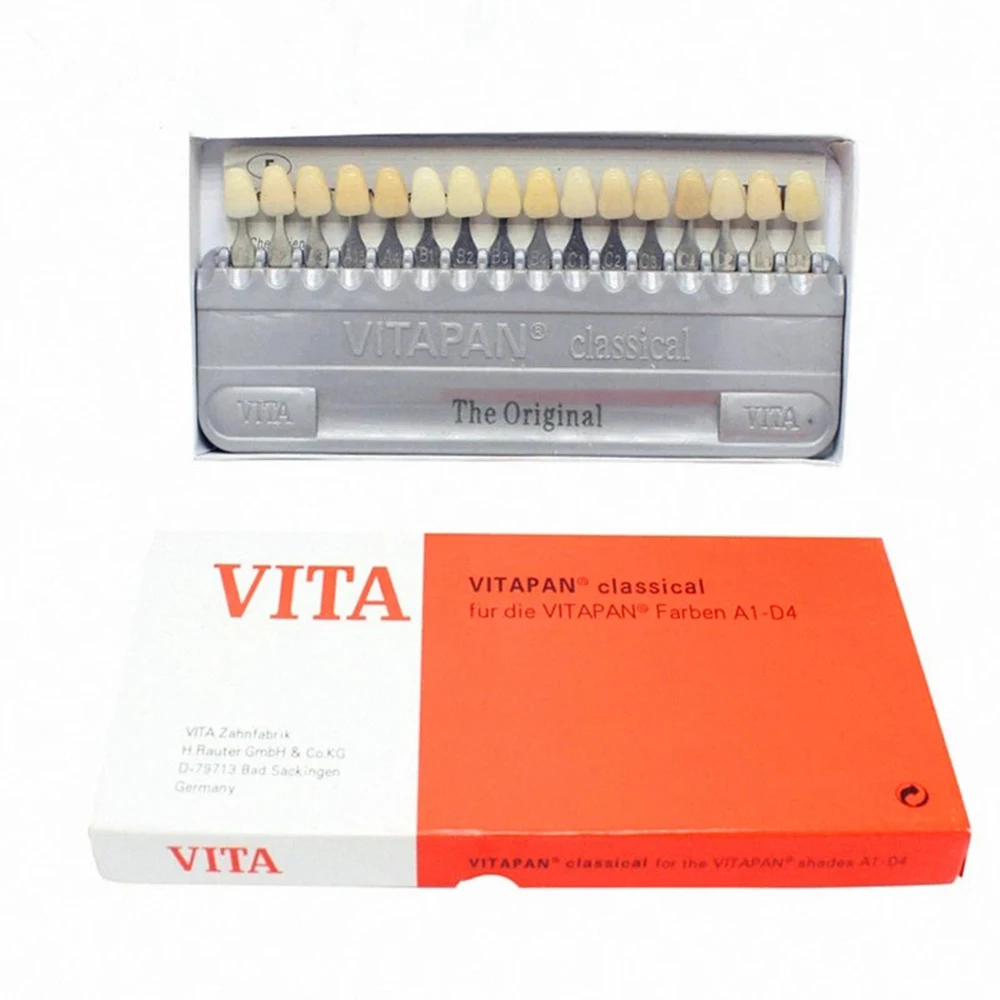 Dental Vita 16 Colors Tooth Model Colorimetric Plate Colorimetric tool Tooth Shape Design teeth whiting dental tool