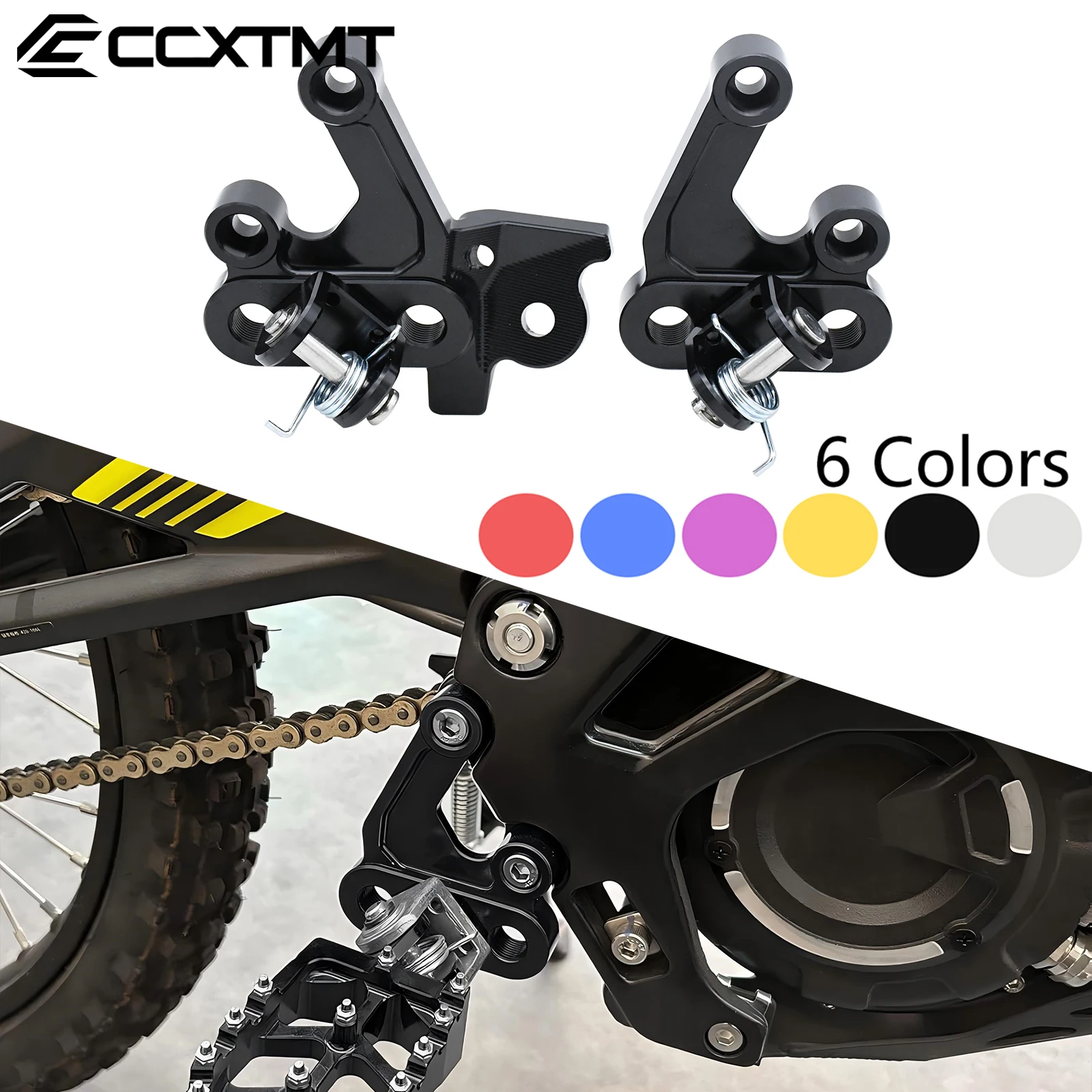 Electric Motocross Foot Pegs Fixing Bracket Rests Pedal Mount Support Bracket For Segway X160 X260 For Surron Light Bee X & S