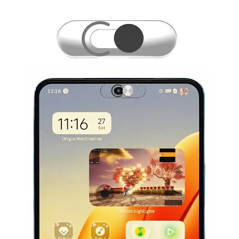 Couverture de webcam pour smartphones, couvercles de caméra de confidentialité, couverture de caméra frontale pour Galaxy Pixel, protection transparente ultra-fine