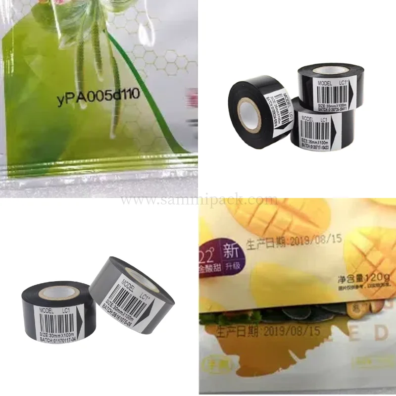 Hot Stamping Ribbon Foil Print Expiry Date Batch Number Foil Rolls For 241 Hot Stamp Coding Printer