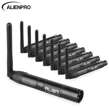 ALIEN 2.4G ISM DMX512 Dif kablosuz denetleyici DMX verici alıcı anten ile DJ disko parti Bar için LED sahne lazer ışığı