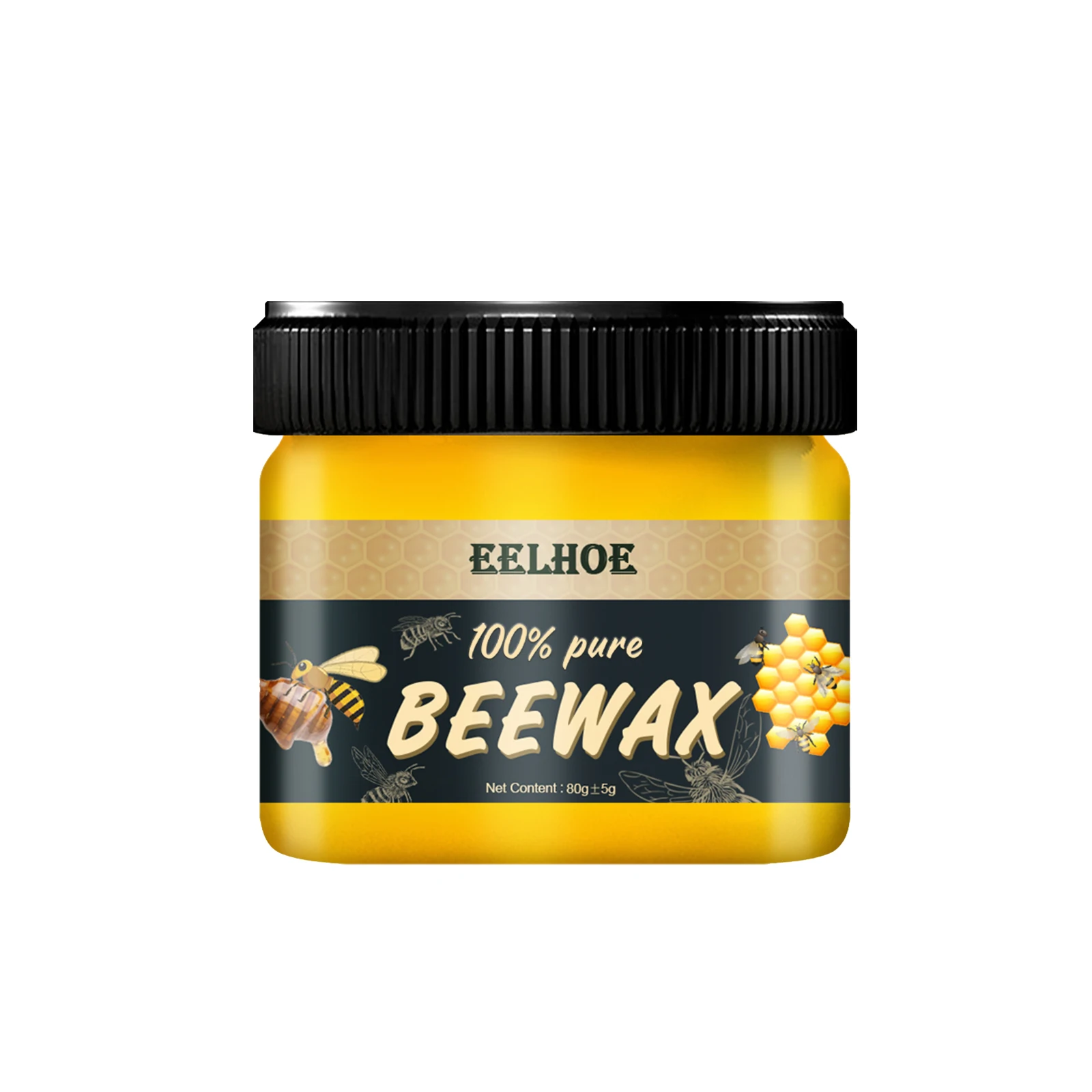 Furniture Brightening Natural Beeswax - Polishing Beeswax Waterproof Wear-Resistant Wood Floor Care Maintenance Beeswax, Traditional Wood Seasoning Beeswax for Tables, Cabinets, Chairs, Scratch Repair Polish, Deep Nourishing Hardwood Floor Restorer Wax