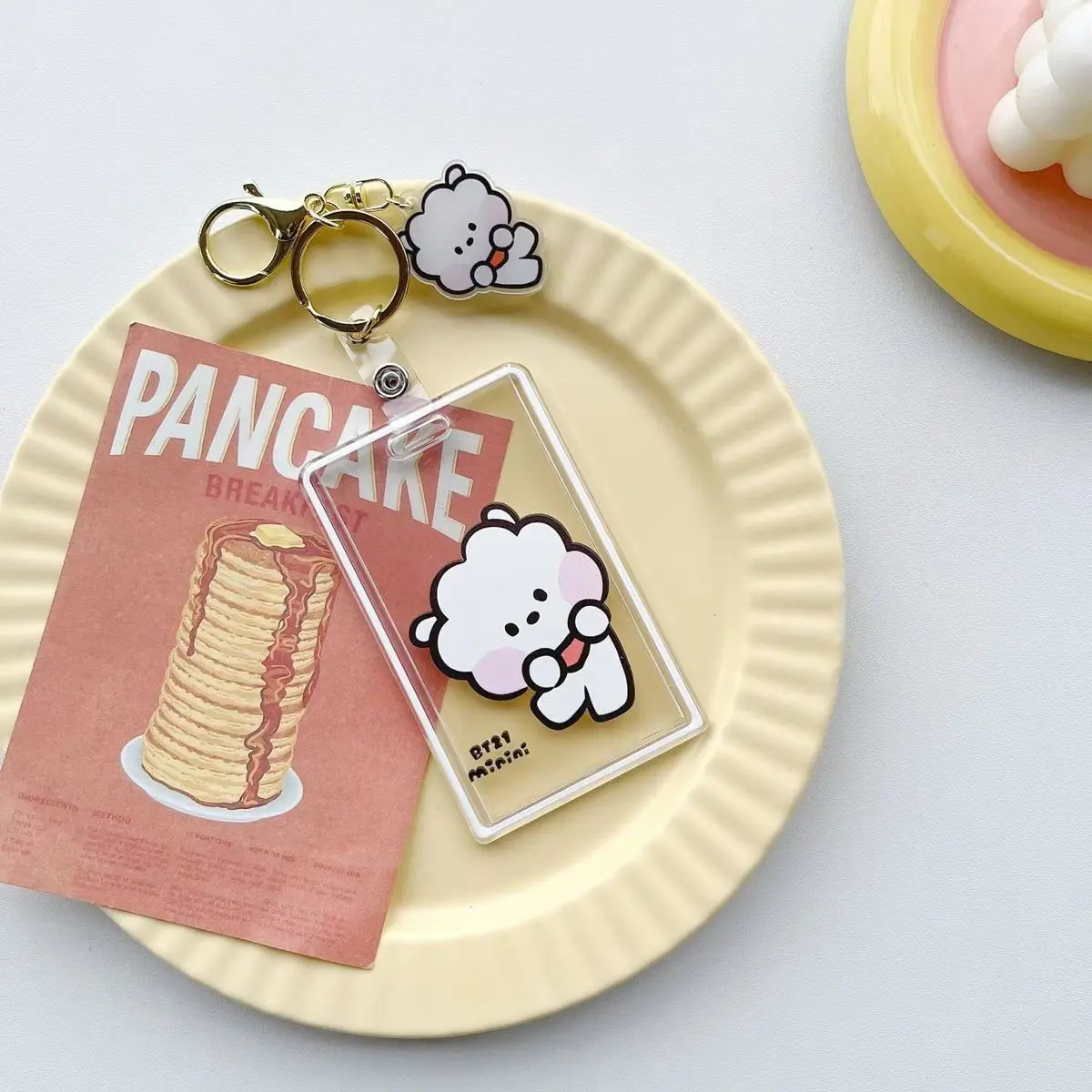 K-pop new bt21 card case - student ID bus meal card case - chest plate for student meal c meal card protection