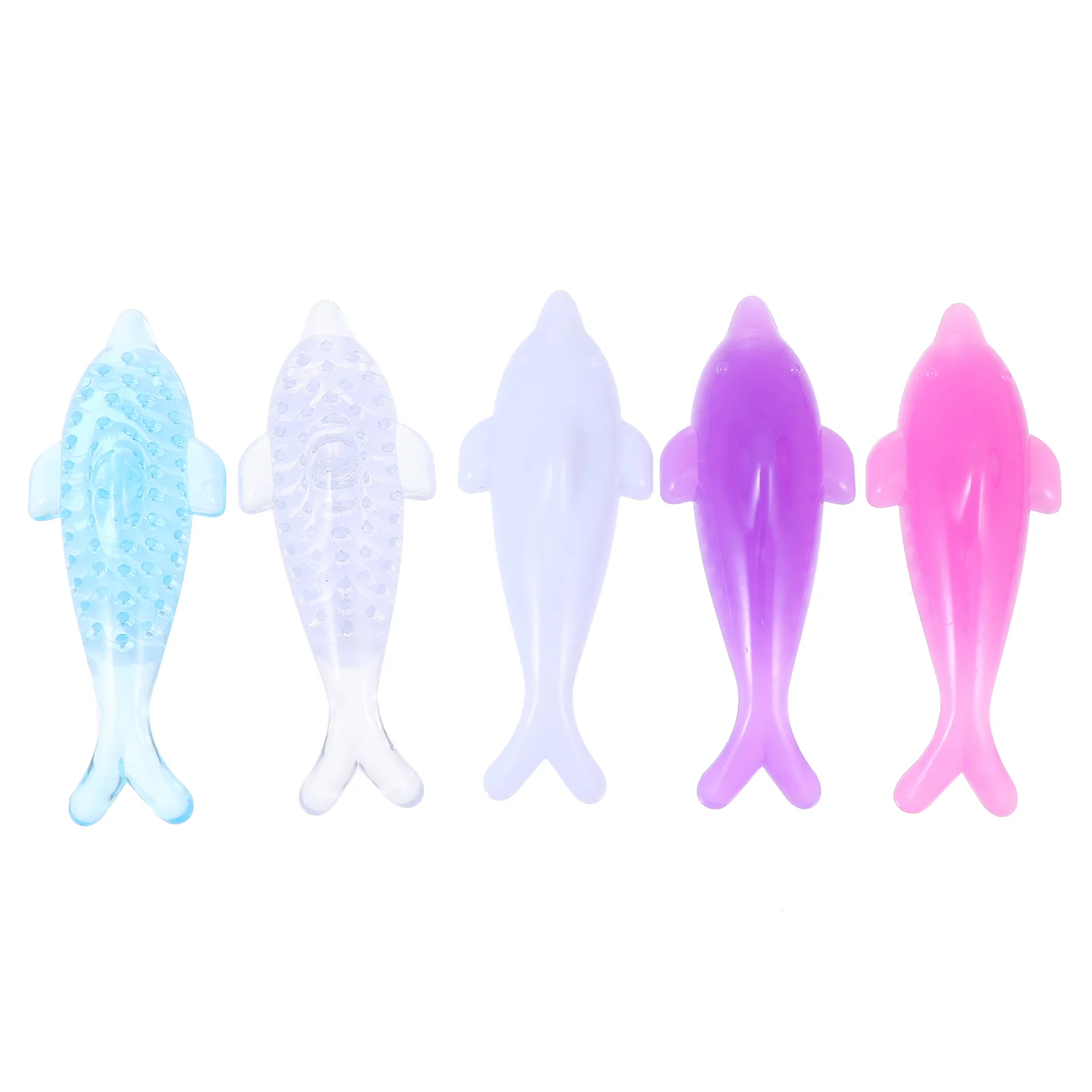 5 Pcs Dolphin Nail Brush Fingernail Cleaning Dust Scrubbing Portable Plastic Home Affordable