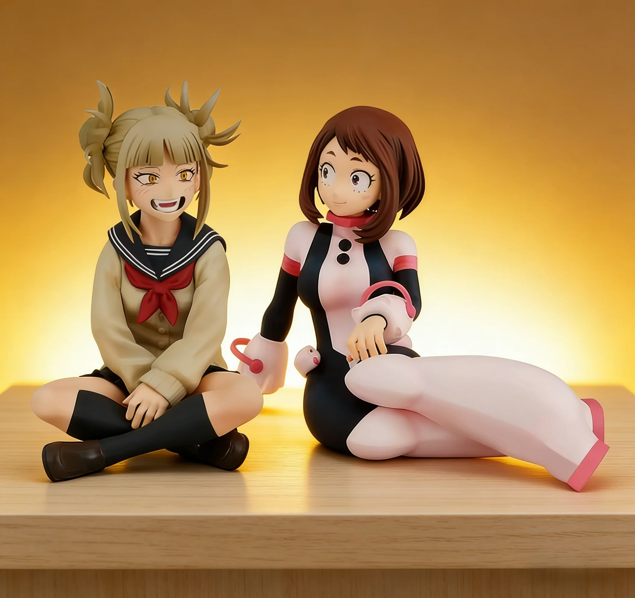 Figura de Anime MHA, Toga Himiko, Figuras de Acción, Figura de PVC de Uraraka Ochako, Modelo de Belleza, Figura Coleccionable, Juguete de Toga Himiko, Regalo