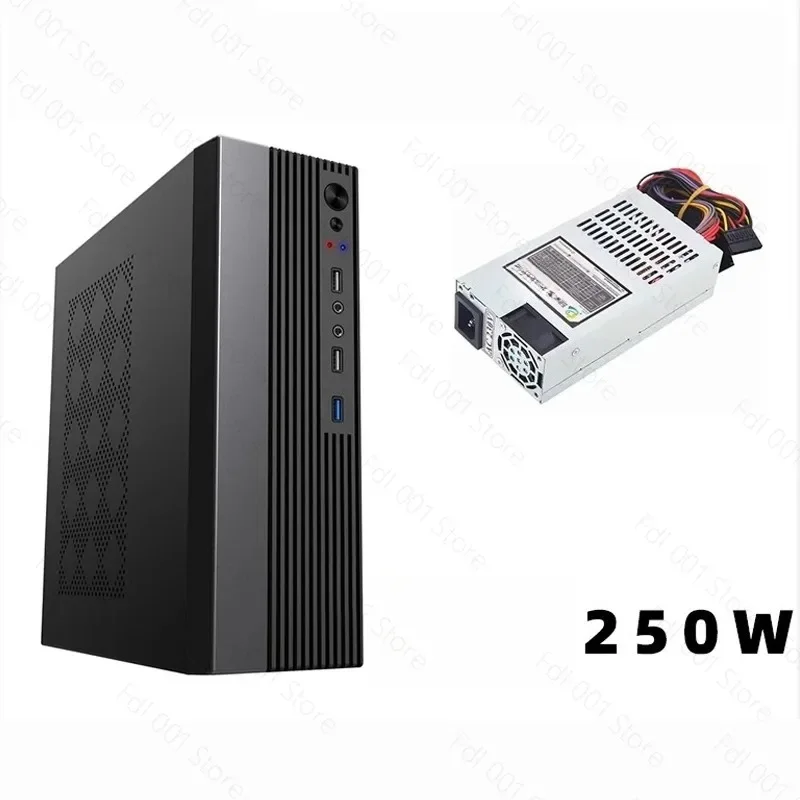 T2 MATX Mini Small Desktop Computer Empty Case Shell Compact PC Chassis for DIY Assembly Use