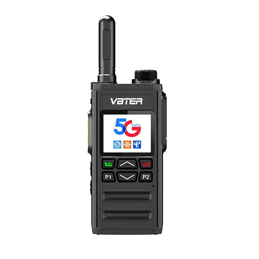 

VBTER PPTcalls 5G Portable Handheld Walkie Talkie DMR Type GPS WiFi LTE Network Long Ran 5000KM Compatible Global GSM SIM Cards