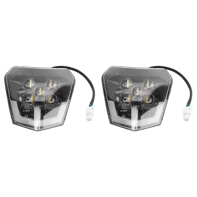 2PackX(Dirt Bike LED Headlight for Motorcycle Pit Bike ATV TC FE TE EXC XCW SXF SX 125 250 300 350 450 500 530)