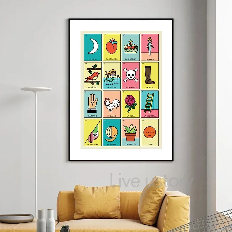 لوحة قماشية على شكل قلب أسود مكسيكي ، فن شعبي مكسيكي ، صور ديكورية ، مطبوعات بنمط البوهو ، ديكور حائط منزلي