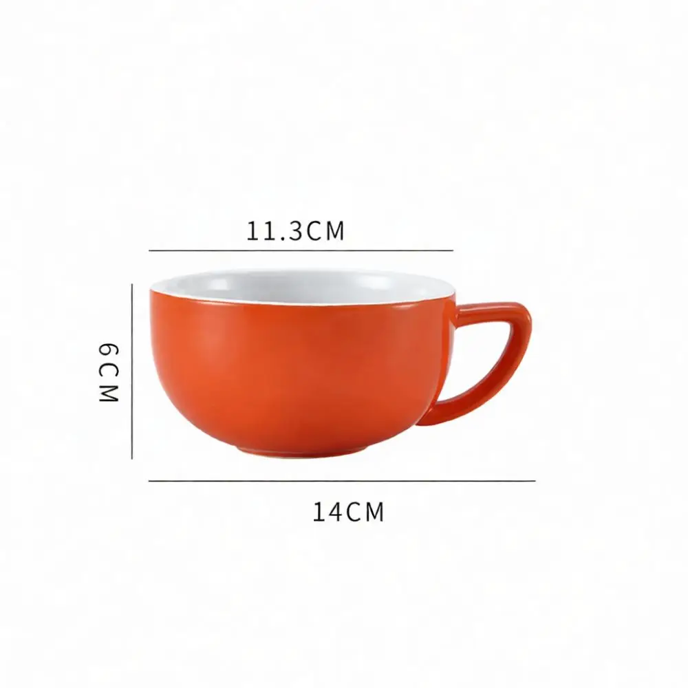 Modern Ceramic Coffee Mug Professional Latte Art Cup Cappuccino Espresso Porcelain Drinkware Set With Spoon Elegant