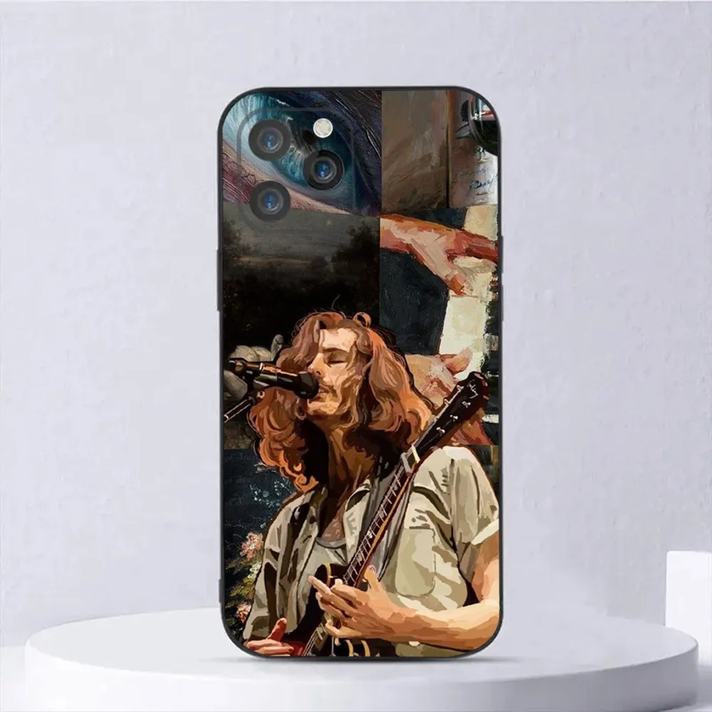 Singer Hozier Too Sweet Phone Case For iPhone 15,14,13,12,11,Plus,Pro Max,XS,X,XR,SE,Mini,8,7 Soft Silicone Black Cover