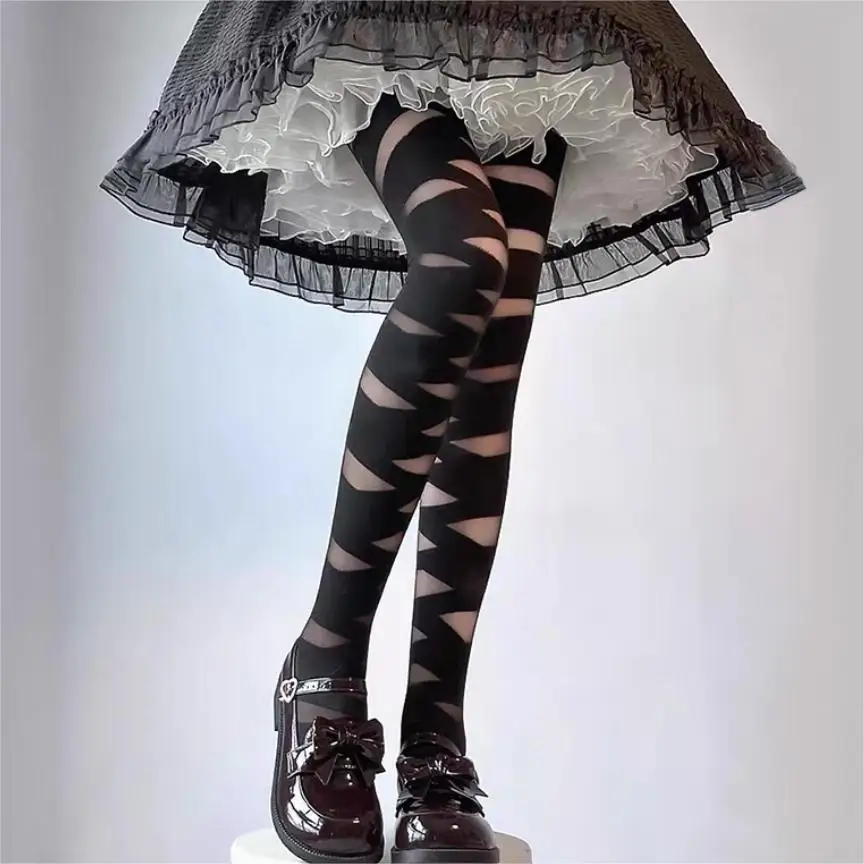 붕대 필라멘트 스타킹 로리타 Bowknot 허벅지 높은 스타킹 달콤한 발레 긴 양말 소녀 귀여운 코스프레 의상 액세서리