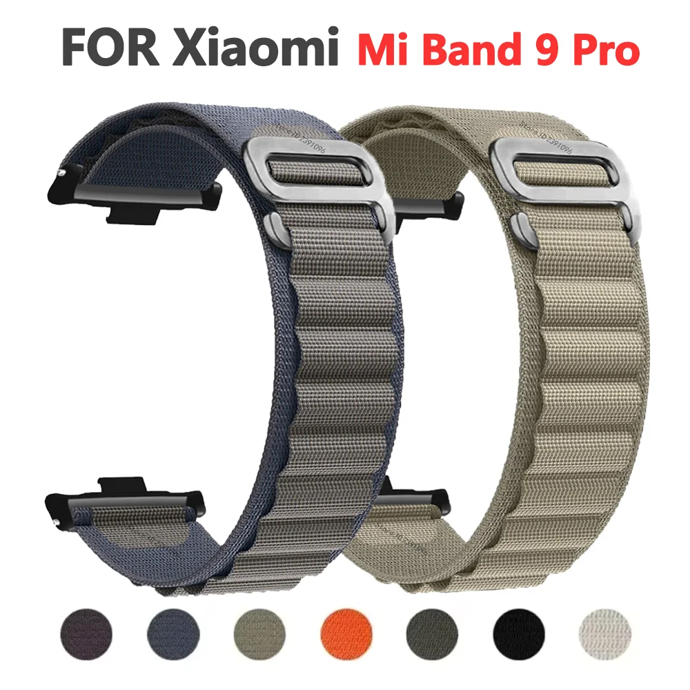 Nylon Loop Strap For Xiaomi Smart Band 9 Pro Watchband Replacement Bracelet Correa For Redmi watch 5 Smartwatch Sport Strap