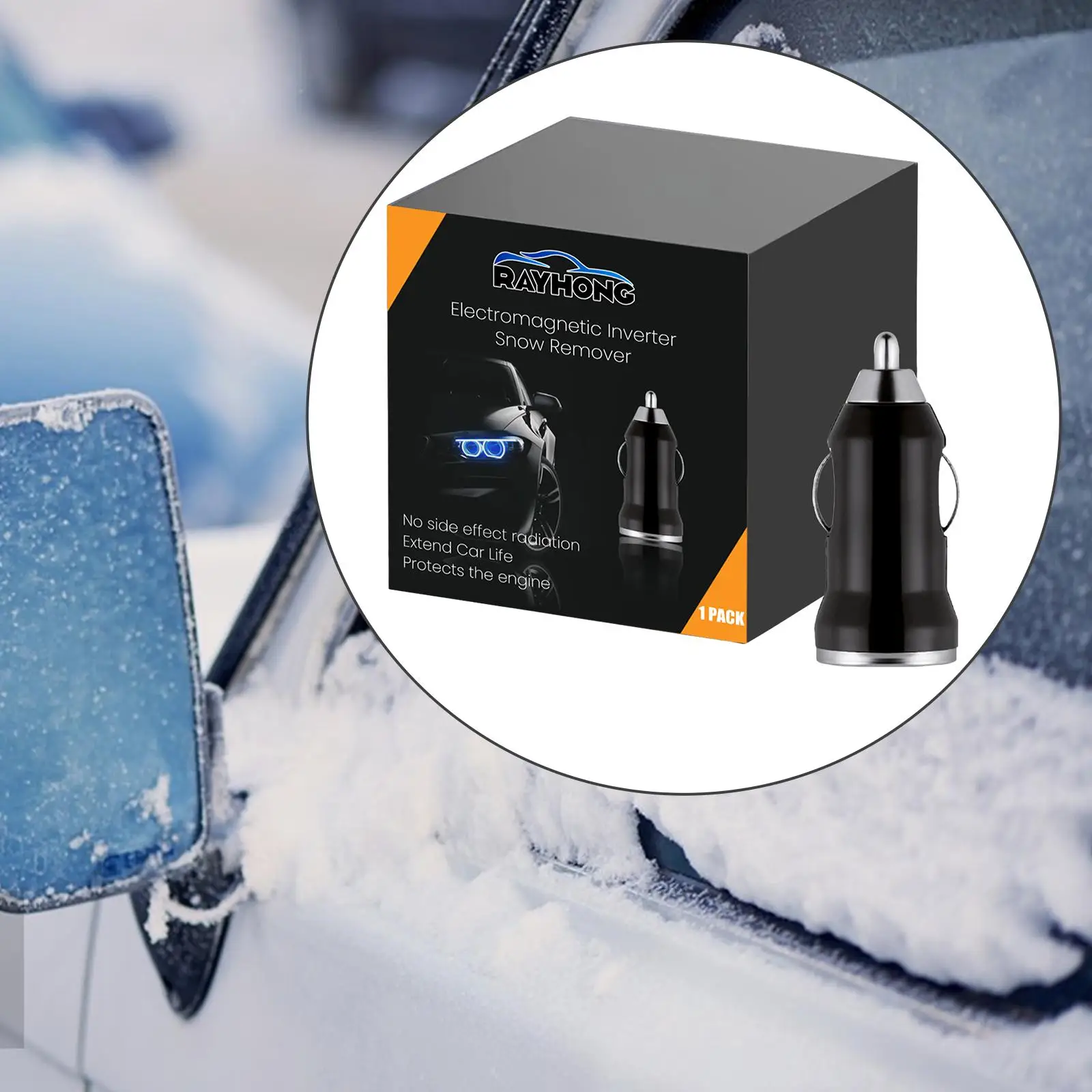 รถ Snow Remover Charger แบบพกพา Deicer Deicing รถหิมะเครื่องมือกําจัดแม่เหล็กไฟฟ้า Antifreeze Snow Removal Instrument