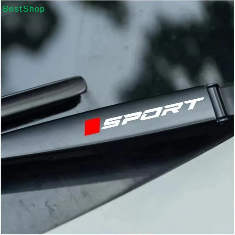1/2/3Pairs Car Windshield Stickers Waving Rear Wiper Stickers Are Available For All Car Models Interior Accessories