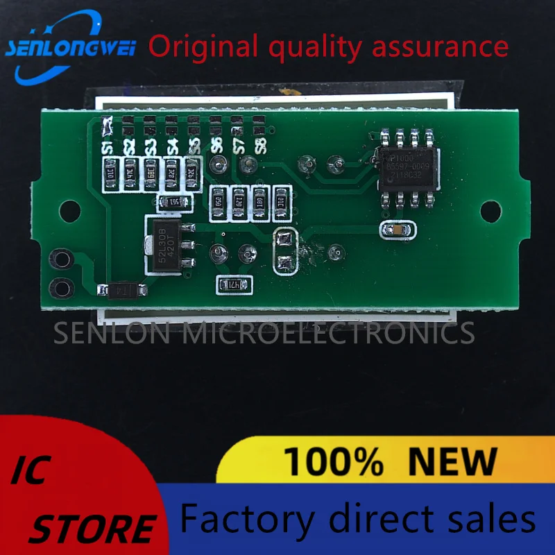 1/2/3/4/6/7/8S lithium battery meter display module green three-string LED lithium battery pack indicator light board