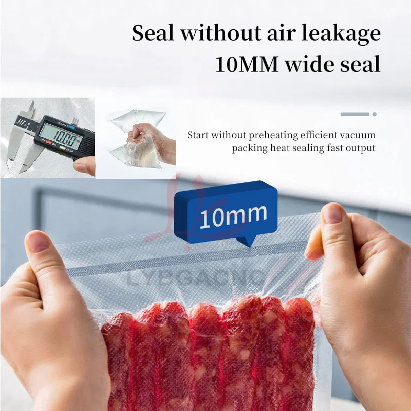 Máquina de sellado de envasado al vacío de LY-800, selladores de alimentos, cámara de vacío de 800x10mm, equipo de embalaje de 436x420x75mm