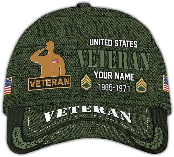 

Veteran Caps – Patriotic Baseball Hat, Military Hats for Veterans, Bald Eagle Hat, Adjustable Tactical Cap, Idea