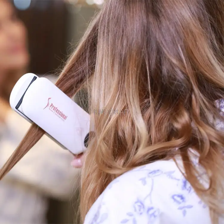 المهنية البخار مكواة فرد الشعر بخار السيراميك الأشعة تحت الحمراء التدفئة الحديد المسطح Steampod صالون 2 بوصة كبيرة الحجم مكواة فرد