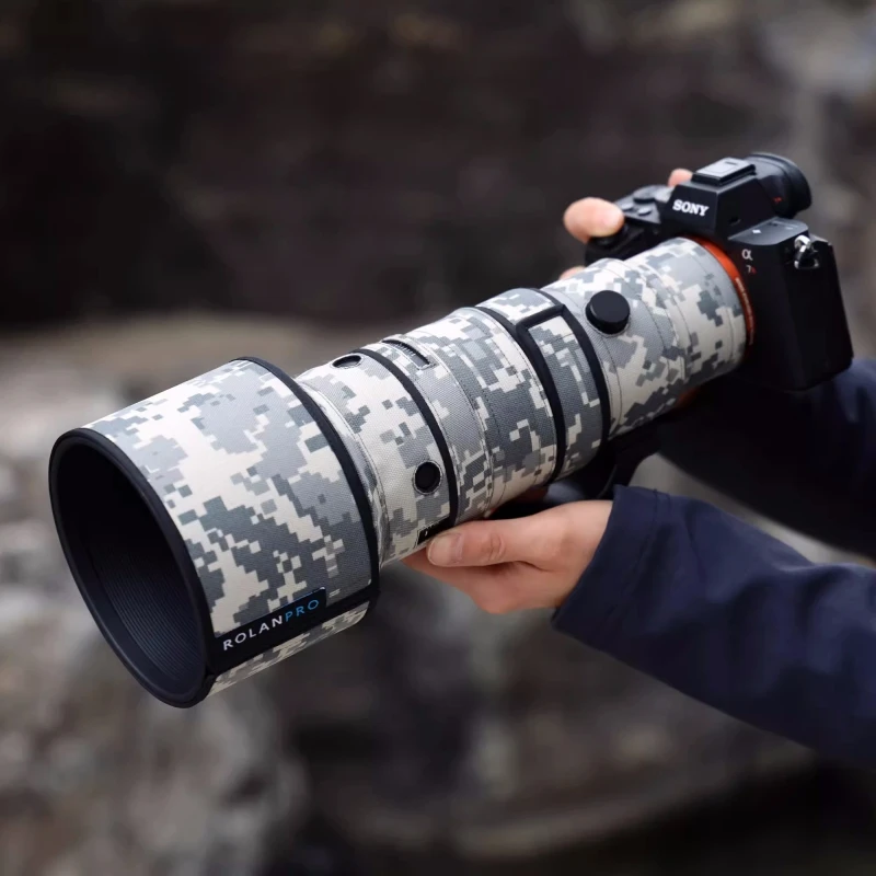 ROLANPRO Waterproof Lens Coat for Sigma 500mm F5.6 DG DN OS Sports-Sony E & L Mount Lens Protective Sleeve Guns Case Lens Cover
