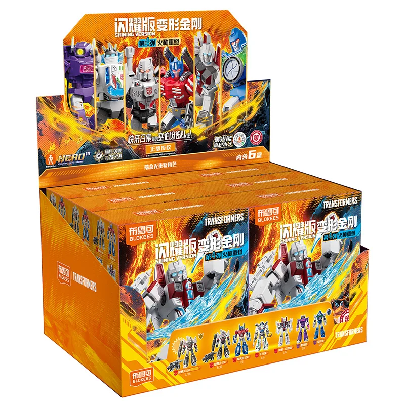 LED BLOKEES Transformers Megatron Wheeljack Starscream Shockwave Mirino Optimus Prime Action Figures Anime Modello Giocattoli Regali