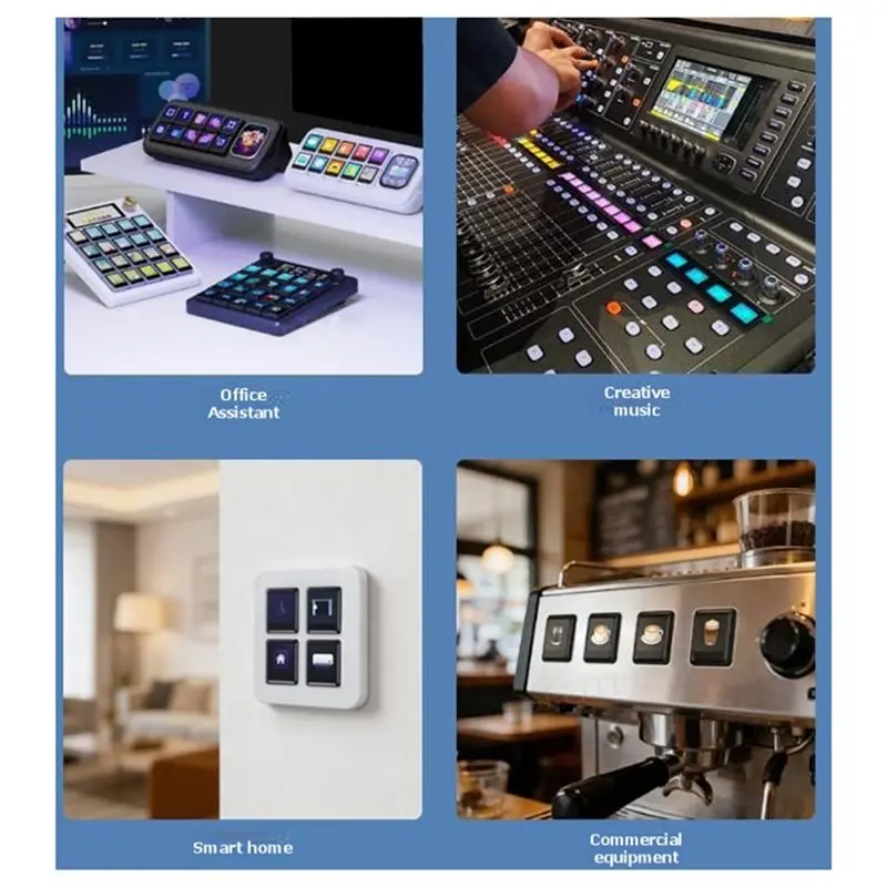 Superior 0.85Inch LCD Mechanical Screenkey 0.85Inch Screenkey Module IPS Panel 128 X  128 Resolution 65K Color SPI Interface