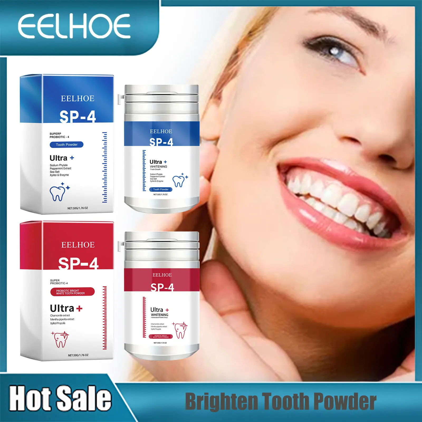 

Whitening Teeth Powder Brightening for Teeth Remove Plaque Stain Dental Powder Bleaching Tooth Cleaning Powder Oral Hygiene Care