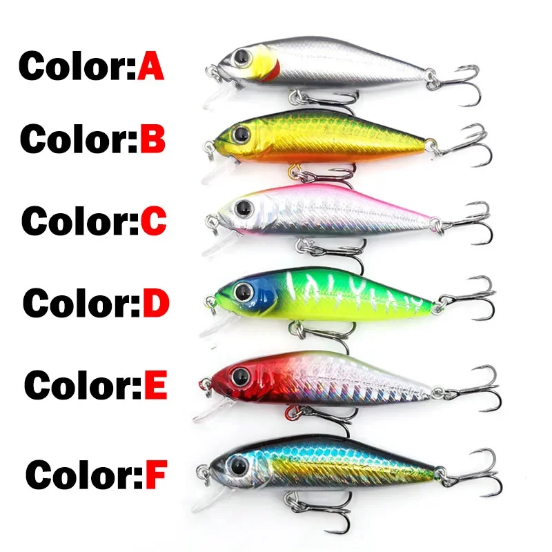 Señuelo Minnow flotante 55mm 4,8g Crankbait – Pesca lubina Japan Topwater - imagen 3