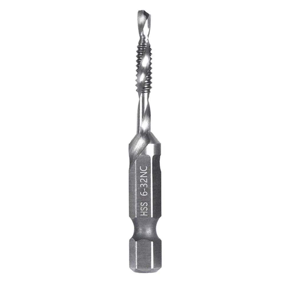 

Compound Deburring Drill and Tap Bit Set High Speed Steel Quick Replacement Step Processing Rustproof Suitable for Aluminum